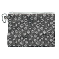 Skull Halloween Background Texture Canvas Cosmetic Bag (xl) by Ket1n9