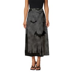 Halloween Background Halloween Scene Classic Midi Chiffon Skirt by Ket1n9