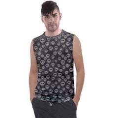 Skull Halloween Background Texture Men s Regular Tank Top by Ket1n9