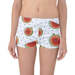 Seamless Background Pattern-with-watermelon Slices Reversible Boyleg Bikini Bottoms by Ket1n9