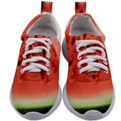 Seamless Background With Watermelon Slices Kids Athletic Shoes by Ket1n9