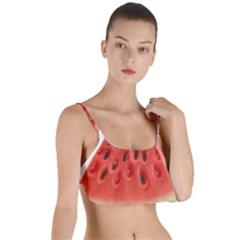 Seamless Background With Watermelon Slices Layered Top Bikini Top  by Ket1n9