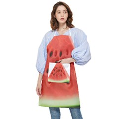 Seamless Background With Watermelon Slices Pocket Apron by Ket1n9