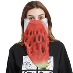 Seamless Background With Watermelon Slices Face Covering Bandana (triangle) by Ket1n9