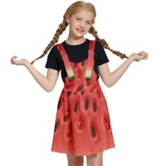 Seamless Background With Watermelon Slices Kids  Apron Dress by Ket1n9