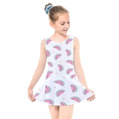 Seamless Background With Watermelon Slices Kids  Skater Dress Swimsuit by Ket1n9