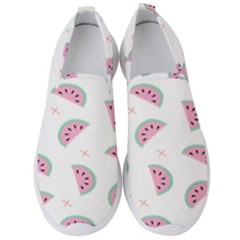 Watermelon Wallpapers  Creative Illustration And Patterns Men s Slip On Sneakers by Ket1n9