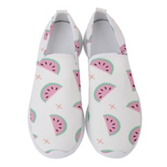 Watermelon Wallpapers  Creative Illustration And Patterns Women s Slip On Sneakers by Ket1n9