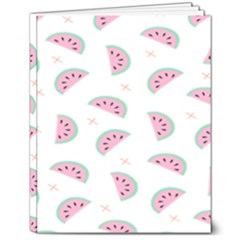 Fresh Watermelon Slices Texture 8  X 10  Softcover Notebook by Ket1n9