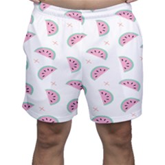 Fresh Watermelon Slices Texture Men s Shorts by Ket1n9