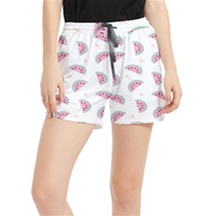 Fresh Watermelon Slices Texture Women s Runner Shorts by Ket1n9