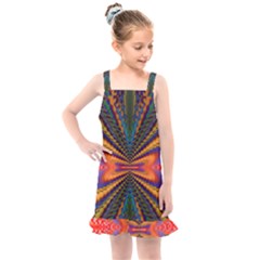 Fresh Watermelon Slices Texture Kids  Overall Dress by Ket1n9