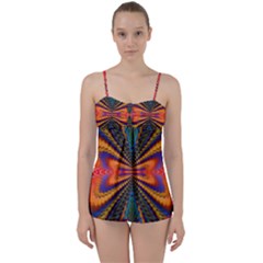 Casanova Abstract Art-colors Cool Druffix Flower Freaky Trippy Babydoll Tankini Set by Ket1n9