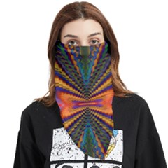 Casanova Abstract Art-colors Cool Druffix Flower Freaky Trippy Face Covering Bandana (triangle) by Ket1n9