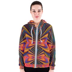 Casanova Abstract Art-colors Cool Druffix Flower Freaky Trippy Women s Zipper Hoodie by Ket1n9