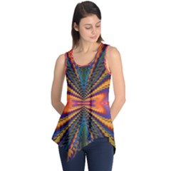 Casanova Abstract Art-colors Cool Druffix Flower Freaky Trippy Sleeveless Tunic by Ket1n9