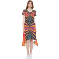 Casanova Abstract Art-colors Cool Druffix Flower Freaky Trippy High Low Boho Dress by Ket1n9