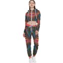 Casanova Abstract Art-colors Cool Druffix Flower Freaky Trippy Cropped Zip Up Lounge Set View1