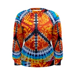 Tie Dye Peace Sign Women s Sweatshirt by Ket1n9