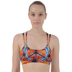 Tie Dye Peace Sign Line Them Up Sports Bra by Ket1n9