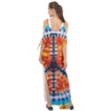 Tie Dye Peace Sign Maxi Chiffon Cover Up Dress View2