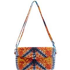 Tie Dye Peace Sign Removable Strap Clutch Bag by Ket1n9