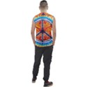 Tie Dye Peace Sign Men s Regular Tank Top View2