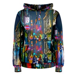 Abstract Vibrant Colour Cityscape Women s Pullover Hoodie by Ket1n9