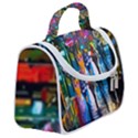 Abstract Vibrant Colour Cityscape Satchel Handbag View2