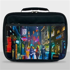 Abstract Vibrant Colour Cityscape Lunch Bag by Ket1n9