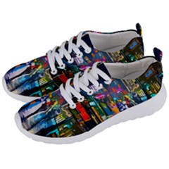 Abstract Vibrant Colour Cityscape Men s Lightweight Sports Shoes by Ket1n9