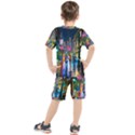 Abstract Vibrant Colour Cityscape Kids  T-Shirt and Shorts Set View2