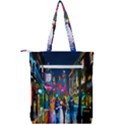 Abstract Vibrant Colour Cityscape Double Zip Up Tote Bag View2