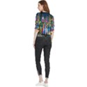 Abstract Vibrant Colour Cityscape Quarter Sleeve Blouse View2