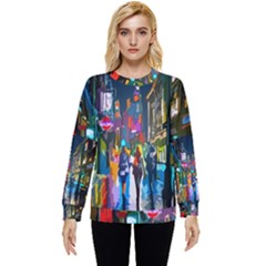 Abstract Vibrant Colour Cityscape Hidden Pocket Sweatshirt by Ket1n9