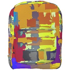 Abstract Vibrant Colour Full Print Backpack by Ket1n9