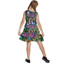 Abstract Vibrant Colour Cityscape Kids  Sleeveless Tiered Mini Dress View4