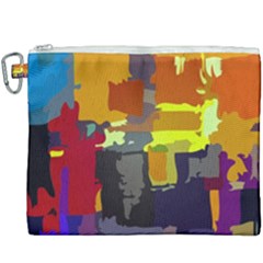 Abstract Vibrant Colour Canvas Cosmetic Bag (xxxl) by Ket1n9