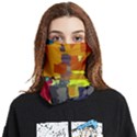 Abstract Vibrant Colour Face Covering Bandana (Two Sides) View1