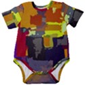 Abstract Vibrant Colour Baby Short Sleeve Bodysuit View1