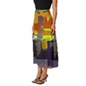 Abstract Vibrant Colour Classic Midi Chiffon Skirt View2