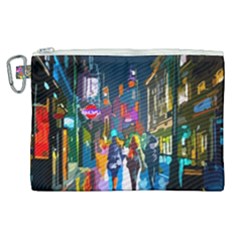 Abstract Vibrant Colour Cityscape Canvas Cosmetic Bag (xl) by Ket1n9