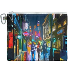 Abstract Vibrant Colour Cityscape Canvas Cosmetic Bag (xxxl) by Ket1n9