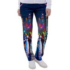 Abstract Vibrant Colour Cityscape Women s Casual Pants by Ket1n9