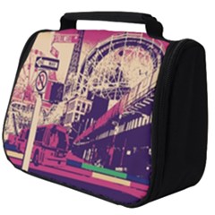 Pink City Retro Vintage Futurism Art Full Print Travel Pouch (big) by Ket1n9