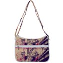 Pink City Retro Vintage Futurism Art Zip Up Shoulder Bag View3