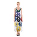 Racked Billiard Pool Balls Sleeveless Maxi Dress View1