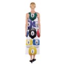 Racked Billiard Pool Balls Sleeveless Maxi Dress View2