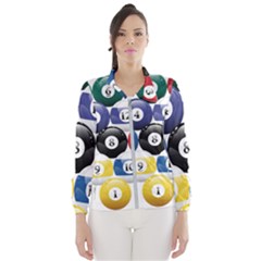 Racked Billiard Pool Balls Women s Windbreaker by Ket1n9