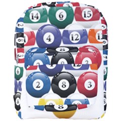 Racked Billiard Pool Balls Full Print Backpack by Ket1n9